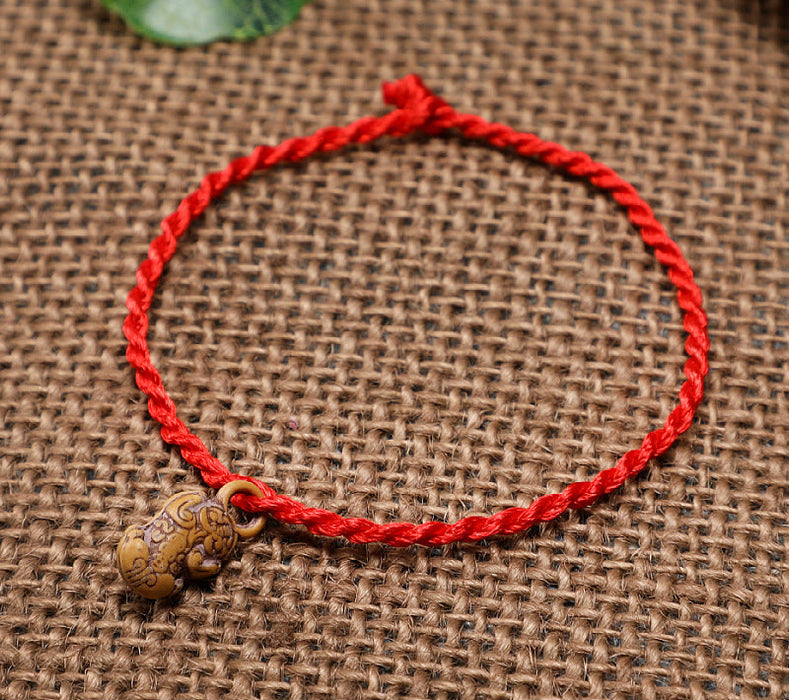 Wholesale Red rope bracelet, red rope woven bracelet