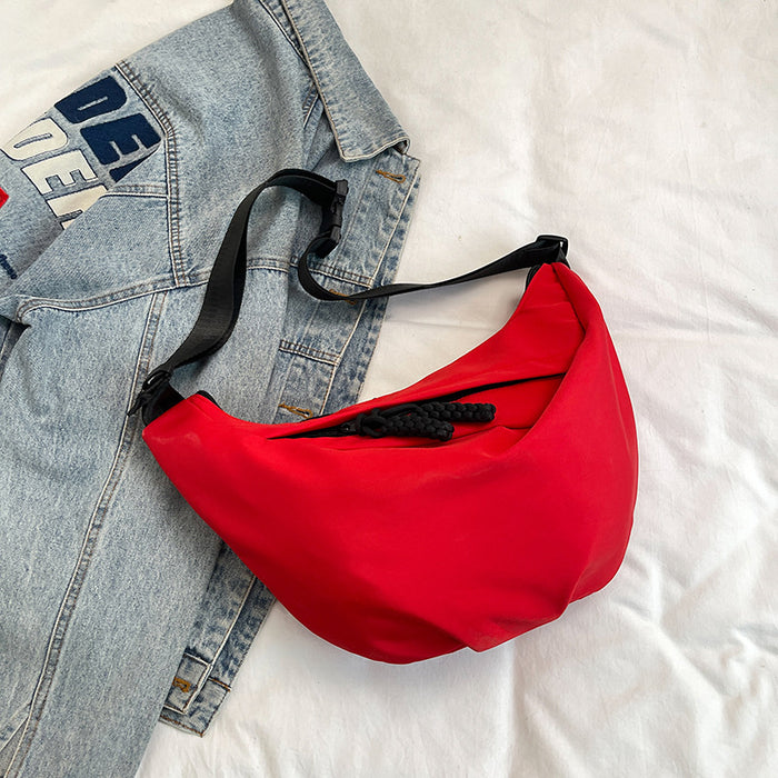 Wholesale Large capacity shoulder bag, casual solid color crossbody bag