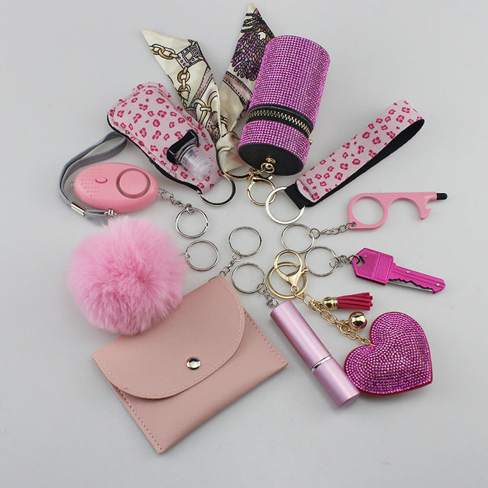 Wholesale Plastic Keychain Multifunctional DIY 10-piece Set JDC-KC-TouMS026