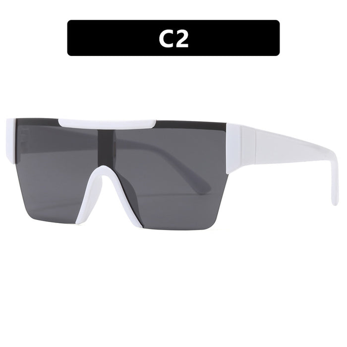 Wholesale Personalized futuristic sunglasses, windproof riding goggles, hiking UV resistant sunglasses, large face glasses