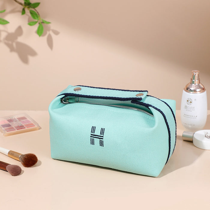 Wholesale New Canvas Makeup Bag with Advanced Inner Container, Toilet and Makeup Storage Bag, Travel Makeup Storage Bag