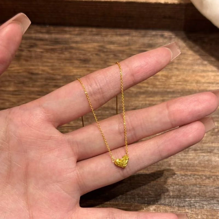 Wholesale   four-leaf clover zircon necklace niche  titanium steel non-fading clavicle chain