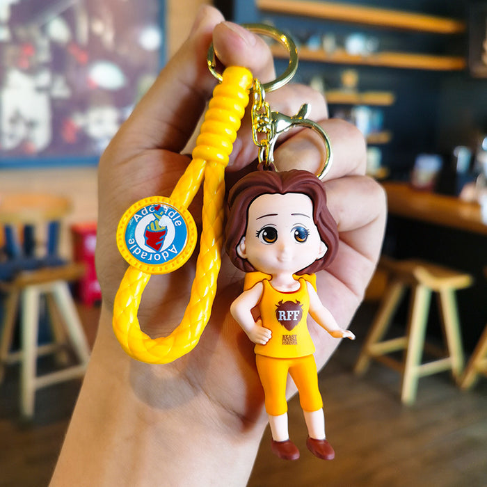 Wholesale PVC Cartoon Three-dimensional Keychain JDC-KC-TingM310