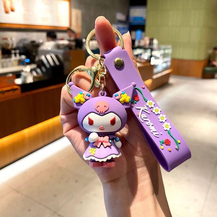 Wholesale Cute 3D Doll Silicone Keychain JDC-KC-MingT145