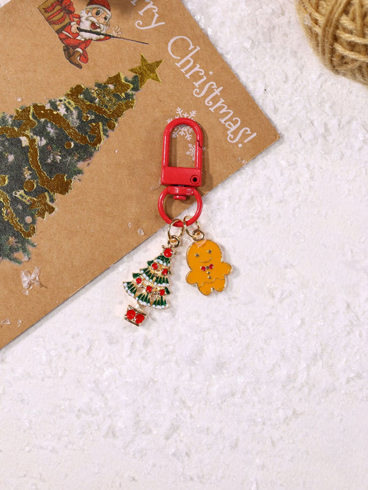 Wholesale  keychain creative cartoon car keychain schoolbag pendant Christmas gift