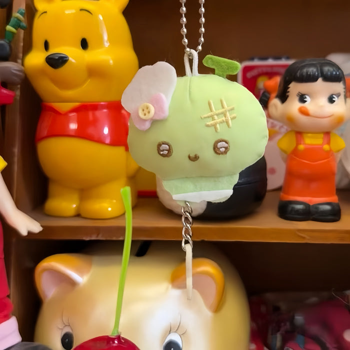 Wholesale Plush Green Pendant School Bag Bag Pendant Doll Keychain