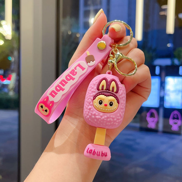 Wholesale Ice cream doll keychain,  bucktooth doll,  school bag pendant,  car keychain,  gift accessory