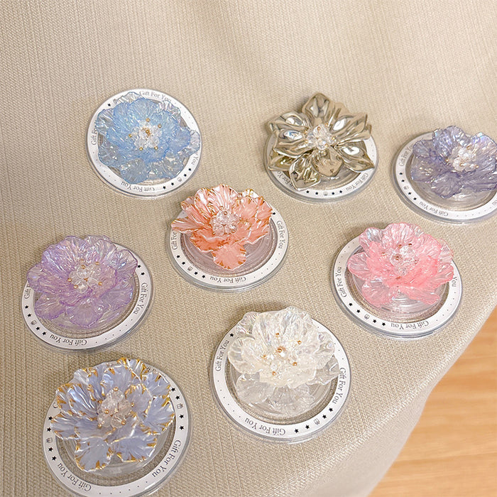 Wholesale 3D Flower Magnetic Retractable Phone Stand