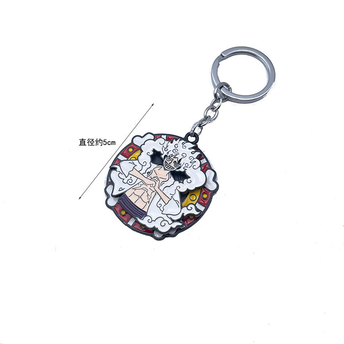 Wholesale Anime Merchandise Keychain Metal Rotating Pendant