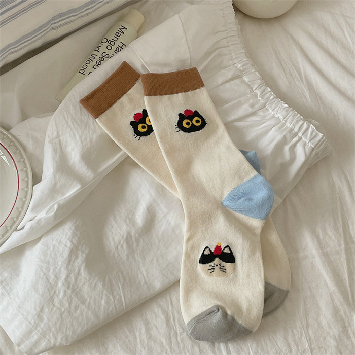Wholesale Cute cartoon socks, small and niche pile socks