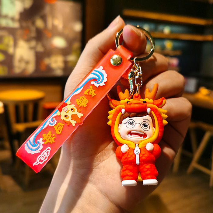 Wholesale Cartoon Doll Rubber Keychain JDC-KC-Tingm166