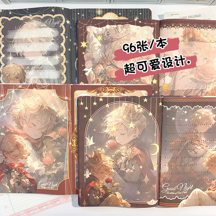 Wholesale 5pcs The Little Prince coloring book cartoon notebook notepad rose the little prince hardcover book