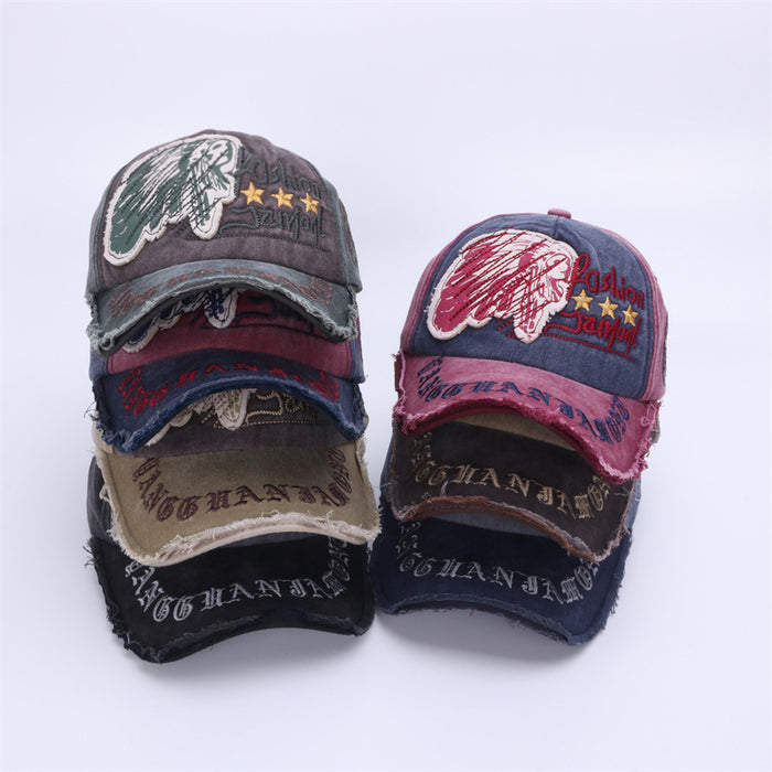 Wholesale Sunshade hat, casual letter baseball cap, used outdoor duckbill cap, spring and autumn
