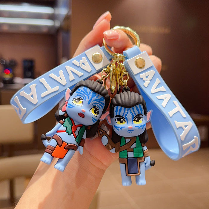 Wholesale Cartoon Keychain Doll Bag Couple Pendant Car Key Ring