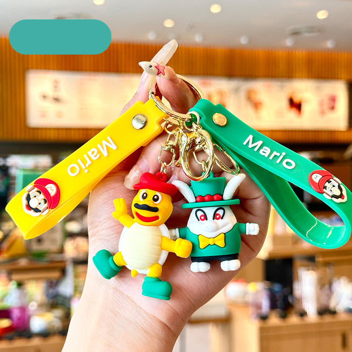 Wholesale  doll keychain pendant pvc cartoon  car bag key ornaments