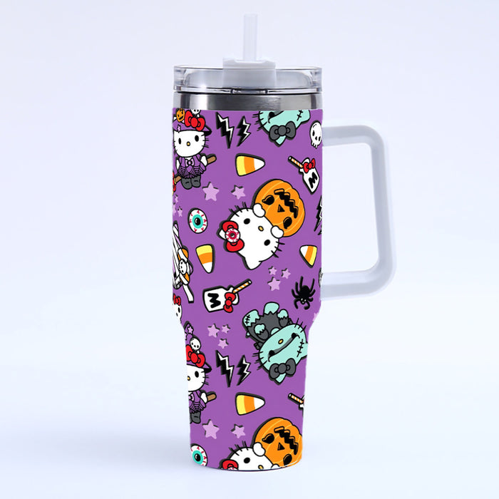 Wholesale Cute Cartoon 40OZ Stainless Steel Ice Bullies Cup with Handle for Car Use