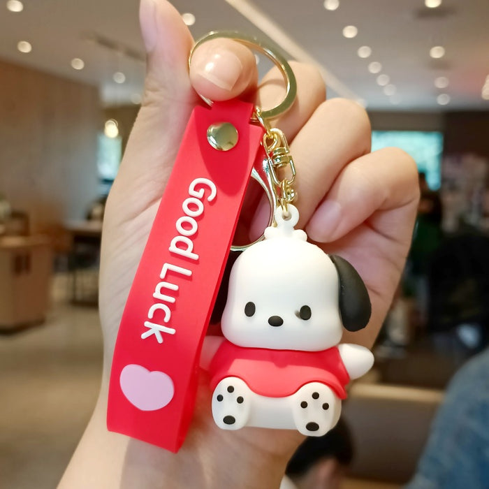 Wholesale Cute 3D Doll Silicone Keychain JDC-KC-MingT149