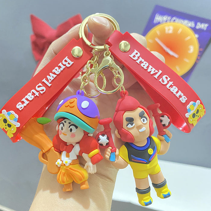 Wholesale Cute PVC cartoon character keychains