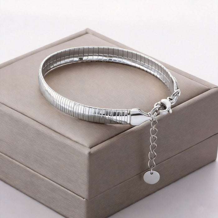 Wholesale Light Luxury Stainless Steel Bracelet — Snake Chain Style