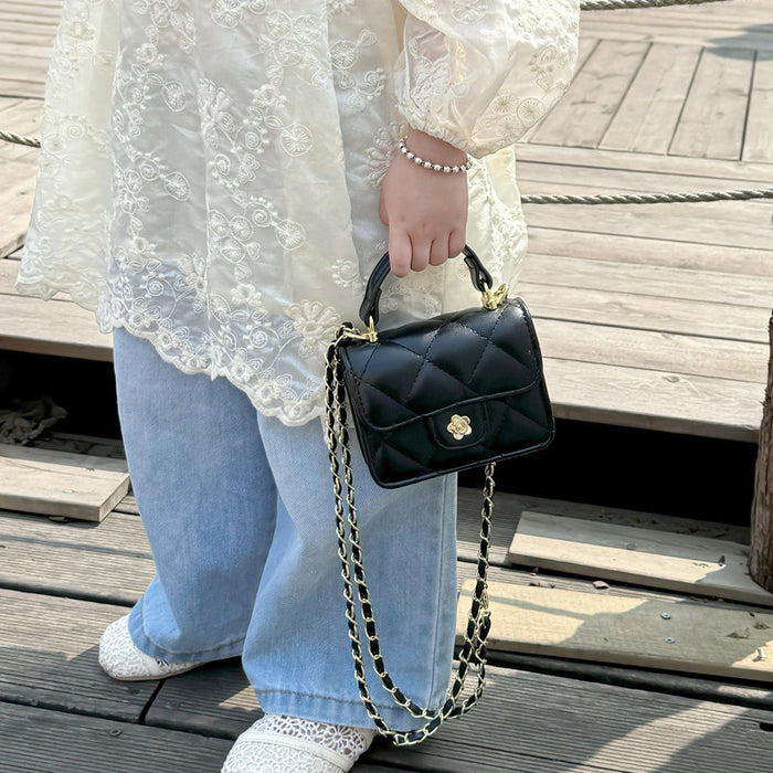 Wholesale children' s bag,  diamond quilted chain shoulder bag,  crossbody bag