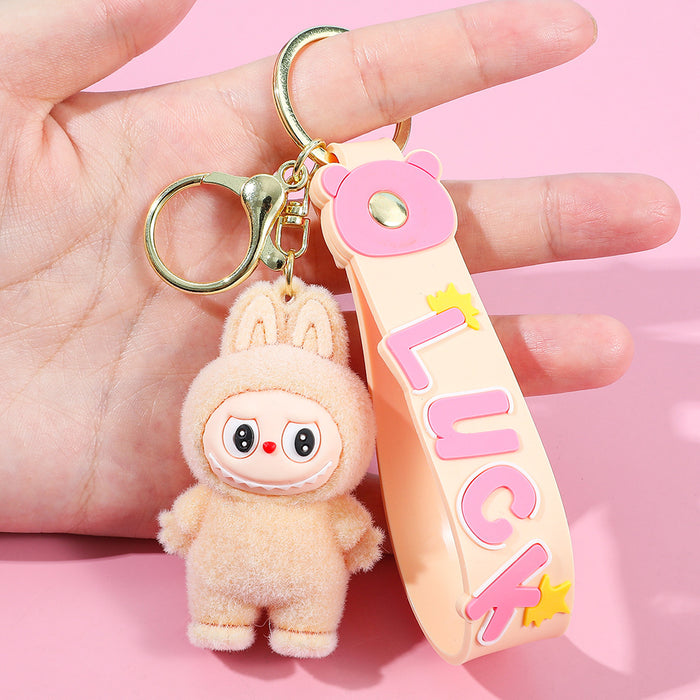 Wholesale Plush keychain cartoon figurine backpack pendant car keychain small gift wholesale