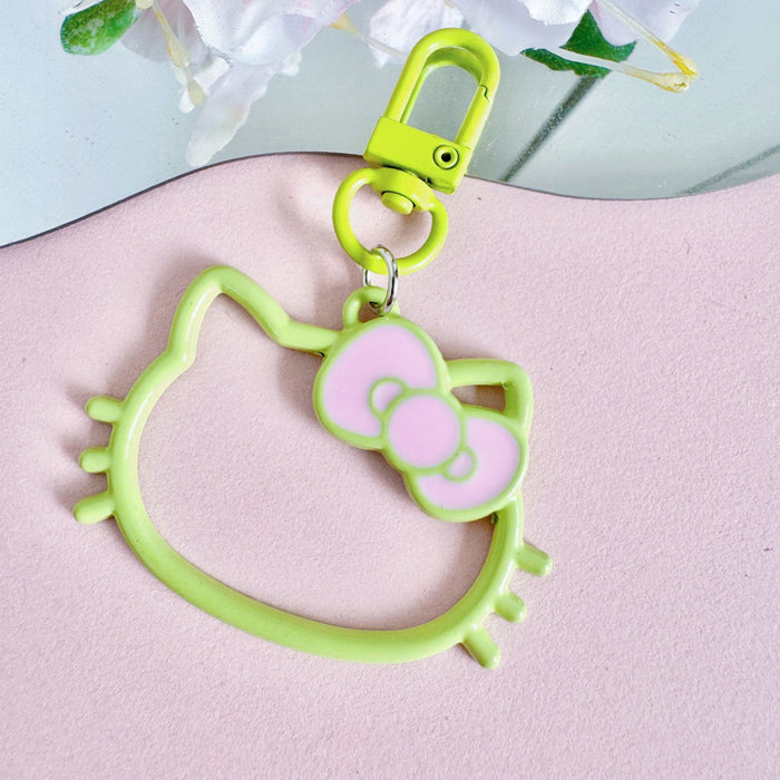 Wholesale New Creative Hollow out Alloy Key Pendant Decoration Cute Cartoon Bag Decoration Accessories Hanging Accessories Wholesale