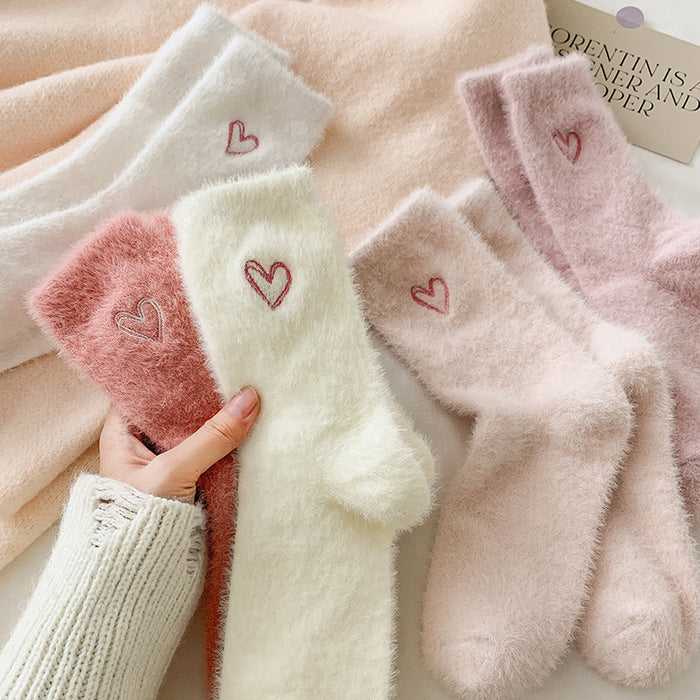 Wholesale Socks, mid tube socks, thick embroidered warm stockings