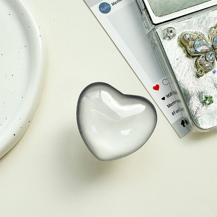 Wholesale Glass Heart-Shaped Phone Airbag Stand