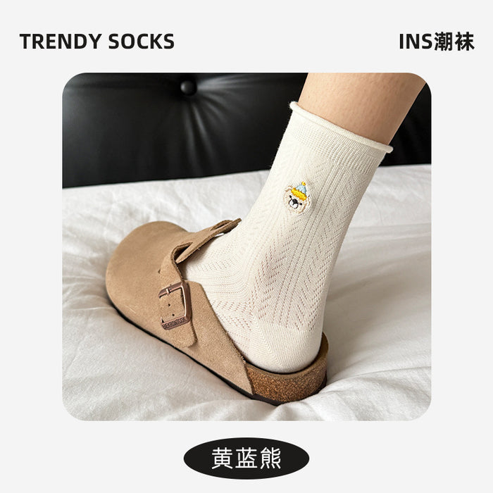 Wholesale New socks, cotton socks, mid tube socks, soft, breathable, sweat absorbing, odor proof