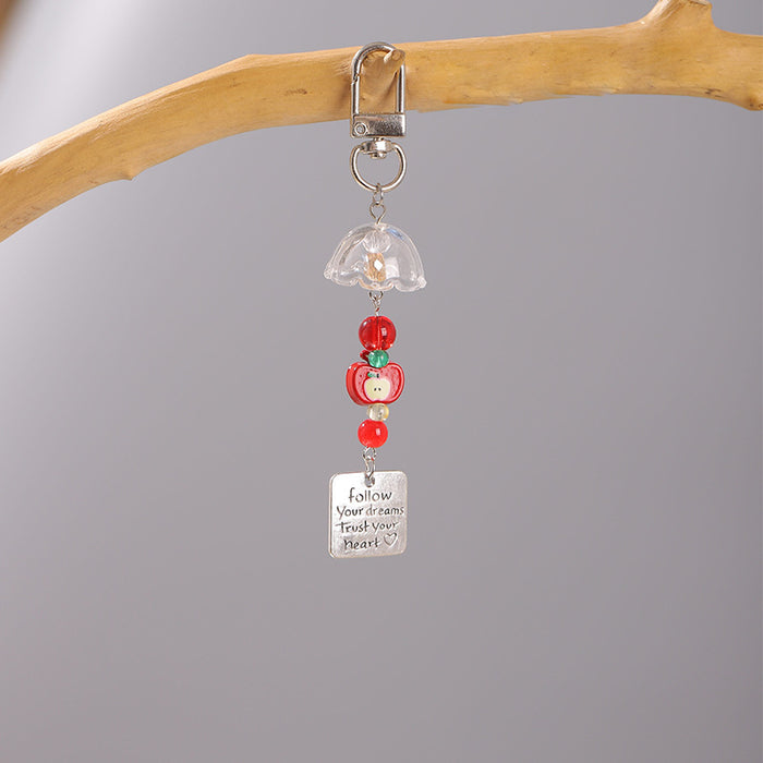 Wholesale Fruit Beaded Pendant Girly Ins Style Phone Chain Earphone Bag Versatile Pendant