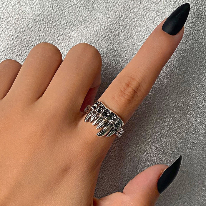 Wholesale Fangs Ring Alloy Open Animal Ring Internet Celebrity Trendy