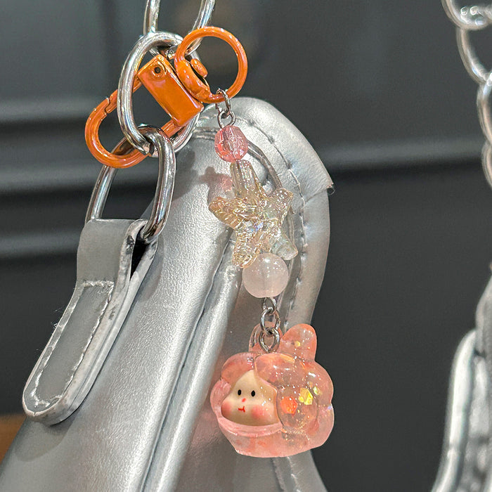 Wholesale Handmade Beaded Mobile Phone Chain Niche Jewelry Pendant  Best Friend Camera Bag Key Chain