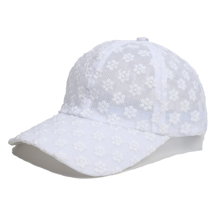 Wholesale Hat Versatile Baseball Hat Lace Breathable Duck Tongue Hat Sunshade Hat Travel Shopping
