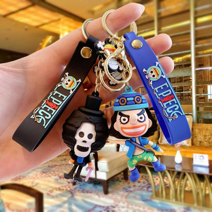 Wholesale Silicone Cartoon Doll Keychain JDC-KC-MingT224