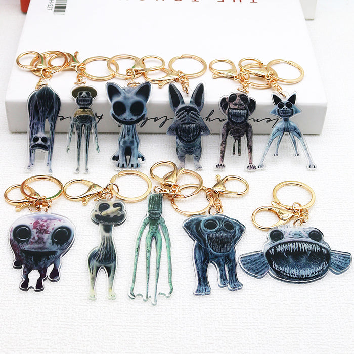 Wholesale Cartoon Game Dark Style Acrylic Keychains JDC-KC-HaoAn019