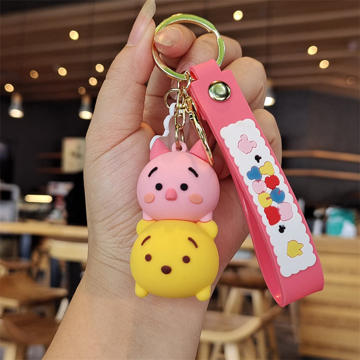 Wholesale Cartoon Silicone Doll Keychain JDC-KC-ZhuoRan025