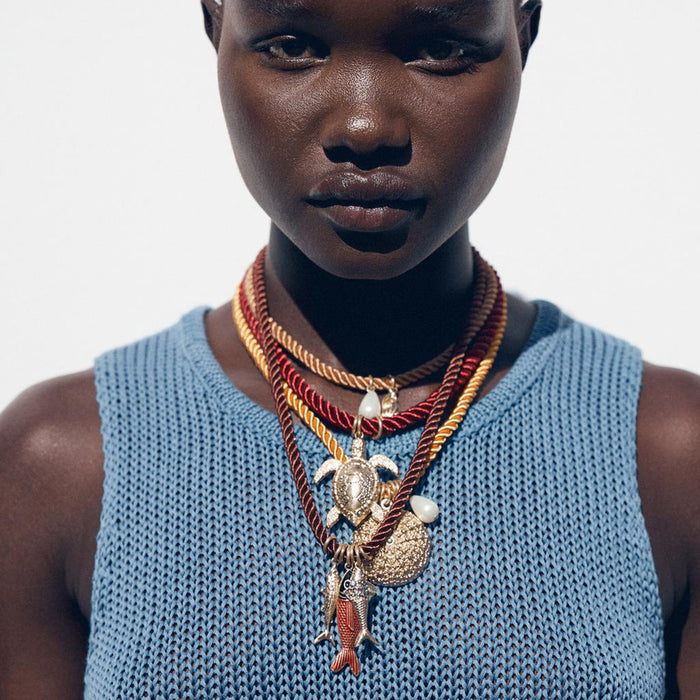 Wholesale Personalized handmade woven necklace, couple's best friend, colorful rope accessory