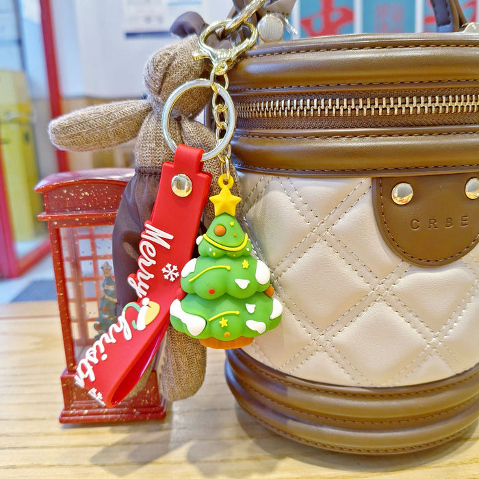 Wholesale  keychain,  cute Christmas tree,  little elk,  Christmas stocking keychain,  claw machine small gift