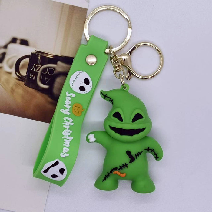 Wholesale Cartoon Christmas Horror Night Doll Keychain Pendant Bag Car Key Chain Accessories Gift