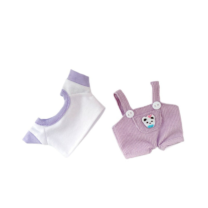 Wholesale Pendant Sitting Party Blind Box Baby Clothes Cartoon Panda Bear Overalls Set Clothes