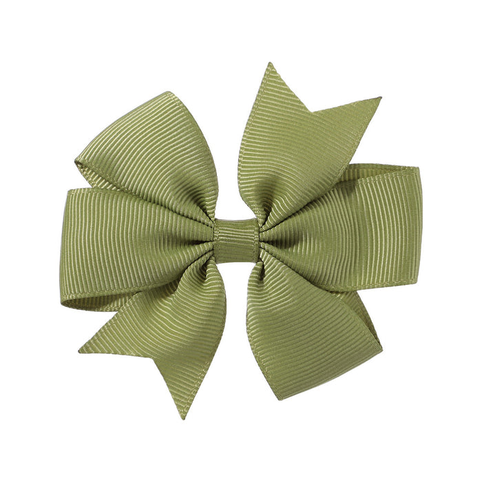 Wholesale Six Ears Solid Color Ribbed Fishtail Bow Set JDC-HC-Xiane022