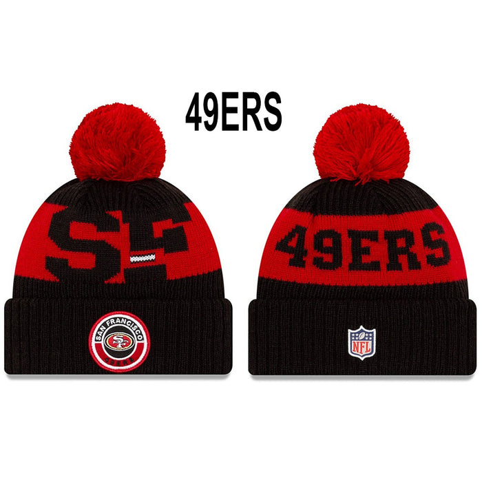 Wholesale Wool Knitted Hat Rugby Game Hat Sports Big Letter Warm Hat