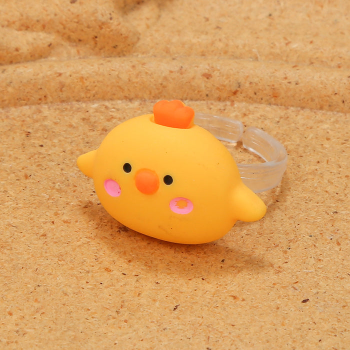 Wholesale Children's Fun Ring Mini Girl Children's Ring Soft Girl Cute Sheep Frog Bear