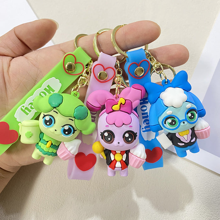 Wholesale Cute cartoon pendant school bag doll pendant keychain