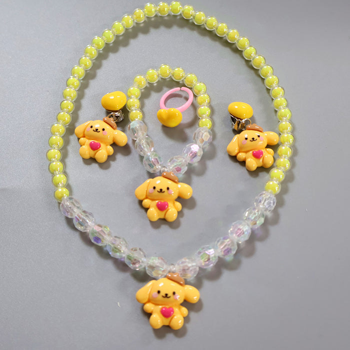 Wholesale Sweet Children Princess Jewelry Beaded Necklace