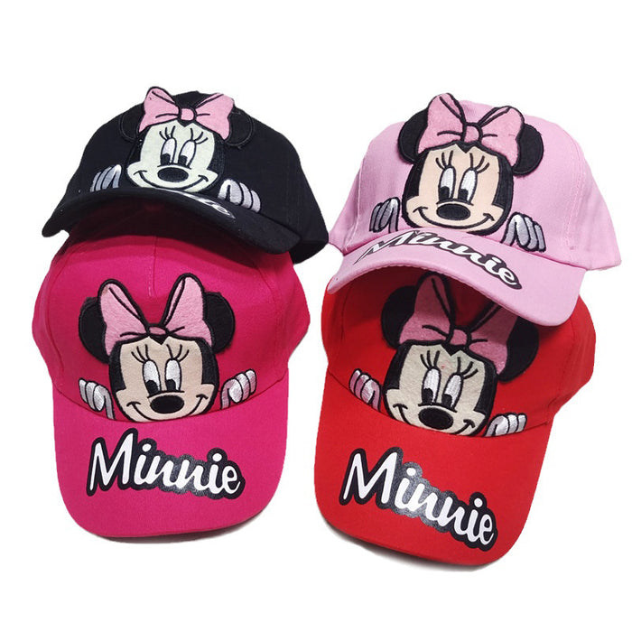 Wholesale Cute cartoon children's baseball cap embroidered duckbill cap, children's sun protection and sunshade hat