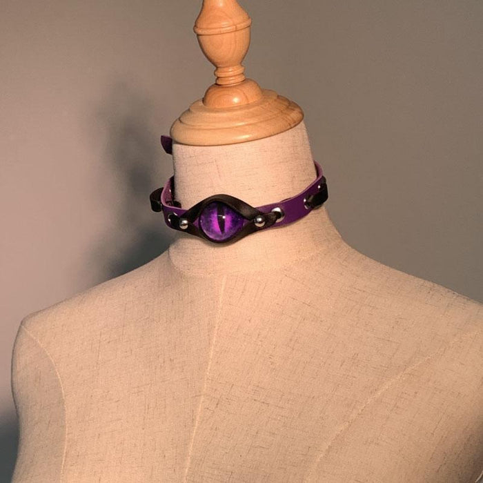 Wholesale Purple Pupil Devil' s Eyelid Collar