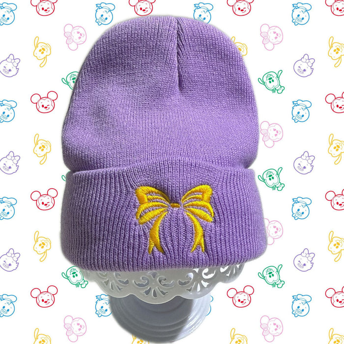 Wholesale Children' s new butterfly embroidery knitted hat double layer warm pullover acrylic wool hat
