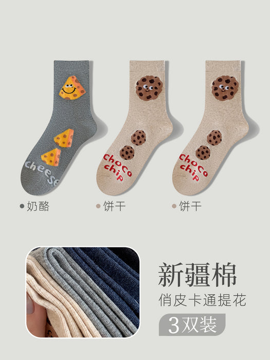 Wholesale Socks, mid tube socks, cotton socks, special cartoon creative socks, anti odor and sweat absorbing versatile socks