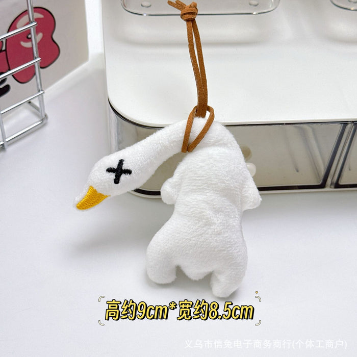 Wholesale Roast Duck Squeaky Pendant Big Goose Doll Bag Pendant Student Gift Lanyard Pendant Doll Batch Goods